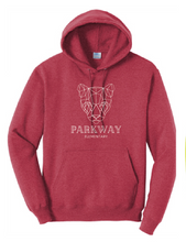 Core Fleece Pullover Hooded Sweatshirt / Heather Red / Parkway Elementary School