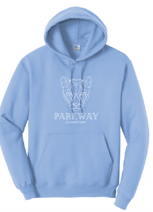 Core Fleece Pullover Hooded Sweatshirt / Carolina Blue / Parkway Elementary School