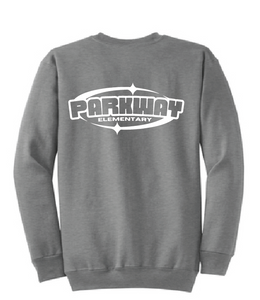 Core Fleece Crewneck Sweatshirt / Athletic Heather / Parkway Elementary School