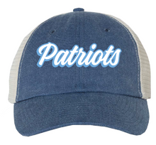 Patriots Soft Mesh Hat  / Royal & Stone / First Colonial High School