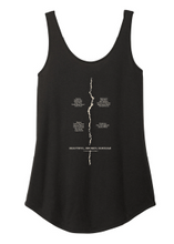 Ladies Relaxed Softstyle Tank / Black / Grassfield Band Percussion