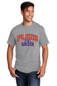 Core Cotton Tee / Athletic Heather / Plaza Middle School Boys Soccer