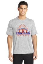 Electric Heather Tee / Silver / Plaza Middle School Football