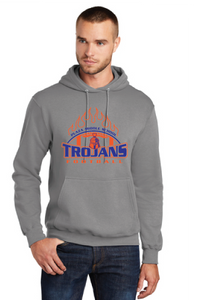 Core Fleece Pullover Hooded Sweatshirt / Athletic Heather / Plaza Middle School Football