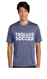 Trojans Soccer Heather Contender Tee / Navy Heather / Plaza Middle School Soccer