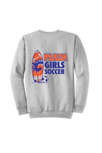 Fleece Crewneck Sweatshirt / Ash / Plaza Middle Girls Soccer
