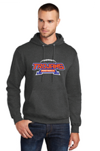 Fleece Pullover Hooded Sweatshirt / Dark Heather Grey / Plaza Middle School Football