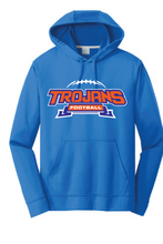 Performance Fleece Hooded Sweatshirt / Royal / Plaza Middle School Football