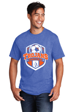 Core Cotton Tee / Heather Royal / Plaza Middle School Boys Soccer