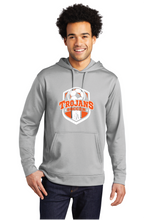 Performance Fleece Pullover Hooded Sweatshirt / Silver / Plaza Middle School Boys Soccer