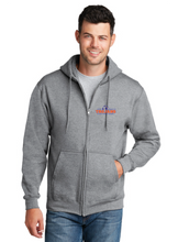 Fleece Full-Zip Hooded Sweatshirt / Athletic Heather / Plaza Middle School Girls Soccer