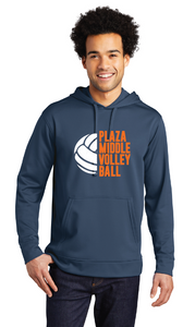 Performance Fleece Hooded Sweatshirt / Navy / Plaza Middle School Volleyball