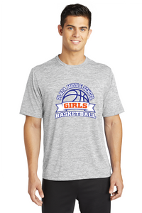 Electric Heather Tee / Silver / Plaza Middle School Girls Basketball