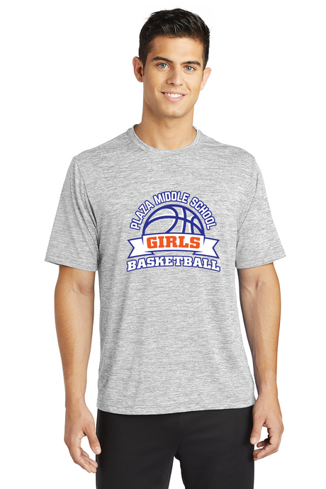 Electric Heather Tee / Silver / Plaza Middle School Girls Basketball