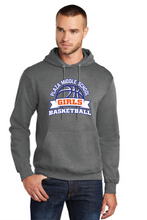 Core Fleece Pullover Hooded Sweatshirt / Graphite Heather / Plaza Middle School Girls Basketball