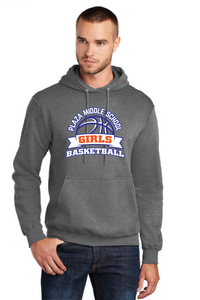Core Fleece Pullover Hooded Sweatshirt / Graphite Heather / Plaza Middle School Girls Basketball