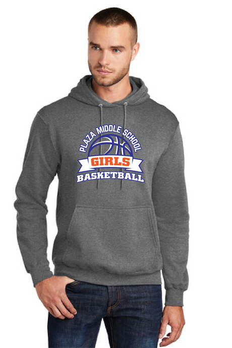 Core Fleece Pullover Hooded Sweatshirt / Graphite Heather / Plaza Middle School Girls Basketball