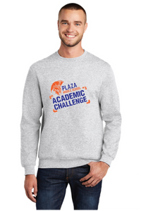 Core Fleece Crewneck Sweatshirt / Ash / Plaza Middle School Academic Challenge