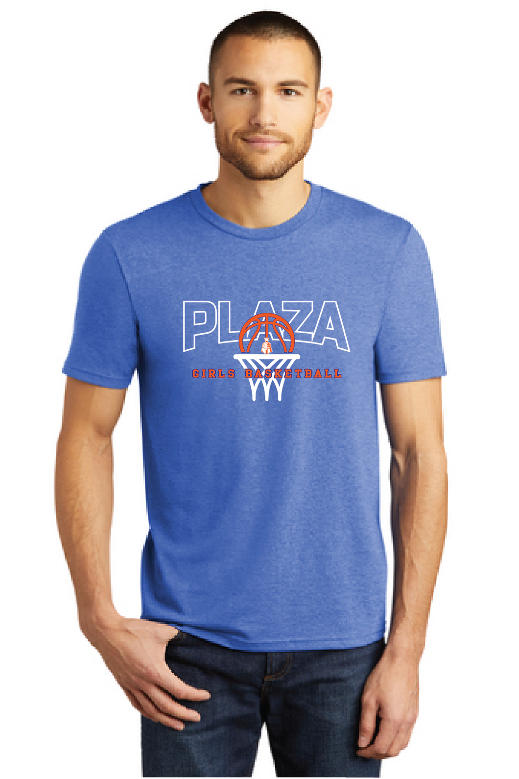 Perfect Tri Tee / Royal Frost / Plaza Middle School Girls Basketball