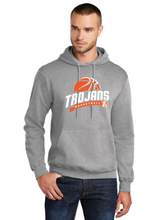 Core Fleece Pullover Hooded Sweatshirt / Athletic Heather / Plaza Middle School Boys Basketball