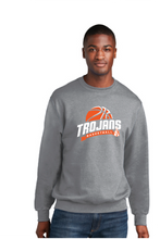 Fleece Crewneck Sweatshirt / Athletic Heather / Plaza Middle School Boys Basketball