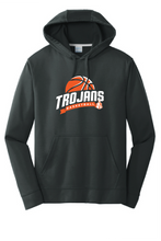 Performance Fleece Hooded Sweatshirt / Black / Plaza Middle School Boys Basketball