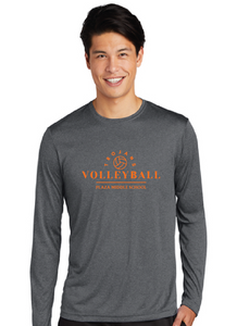 Long Sleeve Heather Contender Tee / Graphite / Plaza Middle School Volleyball