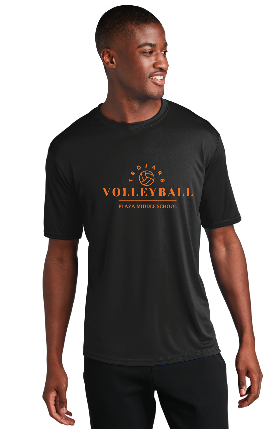 Performance Tee / Black / Plaza Middle School Volleyball