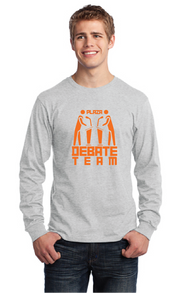 Long Sleeve Core Cotton Tee / Ash / Plaza Middle School Debate