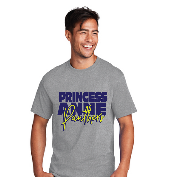 Core Cotton Tee / Athletic Heather / Princess Anne Middle School