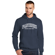 Fleece Pullover Hooded Sweatshirt / Navy / Princess Anne Middle School Staff