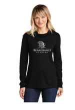 Tri-Blend Wicking Long Sleeve Hoodie / Black / Renaissance Academy