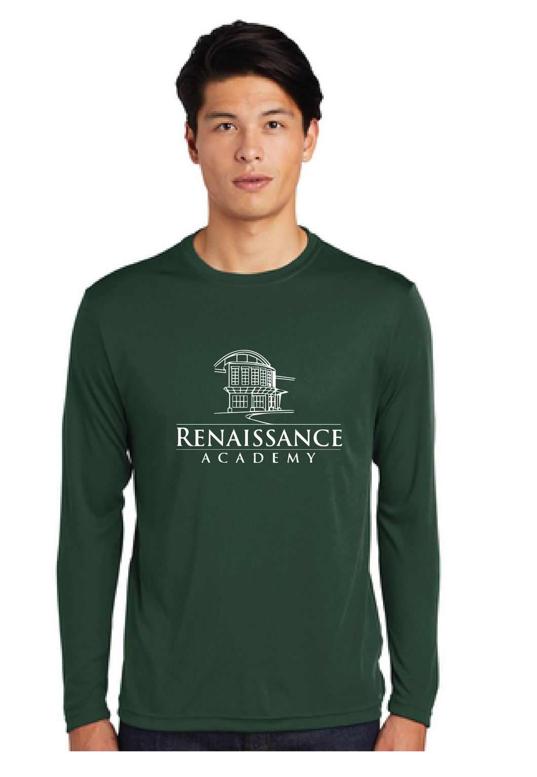 Long Sleeve Competitor Tee / Forest Green / Renaissance Academy