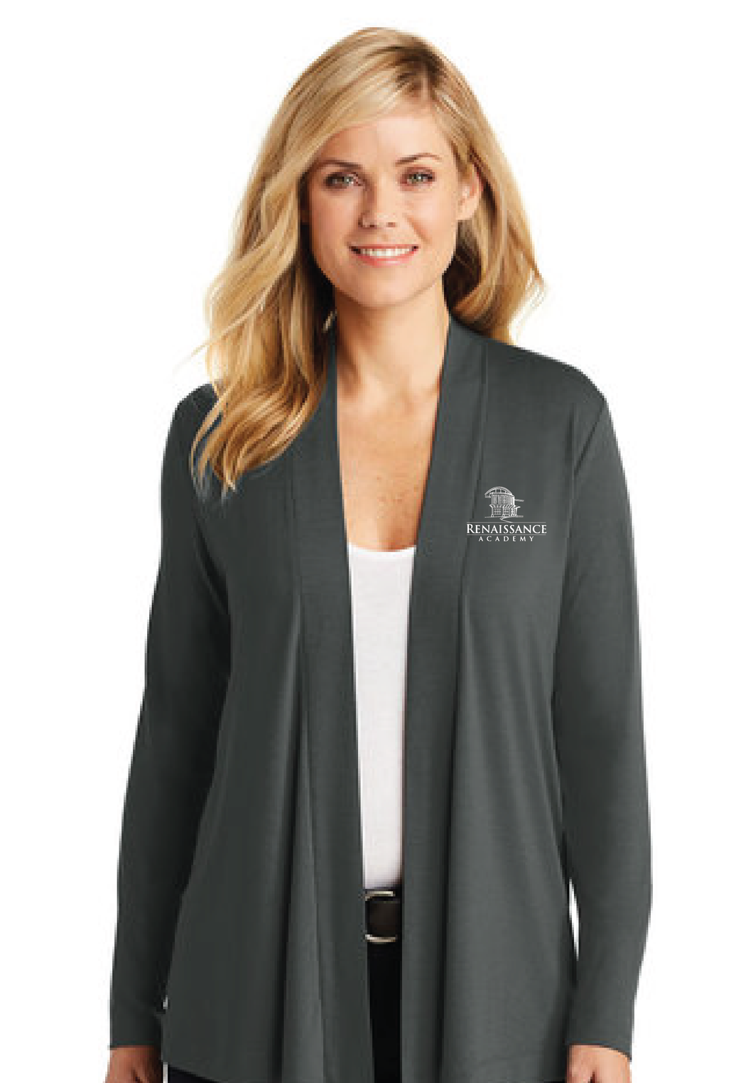 Ladies Concept Open Cardigan / Grey / Renaissance Academy