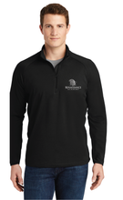 Stretch 1/2-Zip Pullover / Black / Renaissance Academy