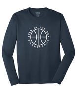 Long Sleeve Core Cotton Tee (Youth & Adult) / Navy / Star Of The Sea Basketball