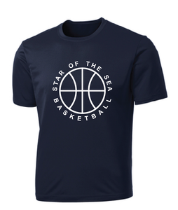 Performance Tee (Youth & Adult) / Navy / Star Of The Sea Basketball