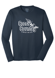 Long Sleeve Core Cotton Tee (Youth & Adult) / Navy / Star Of The Sea Cross County
