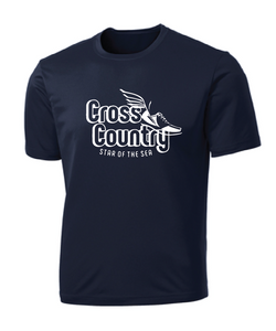 Performance Tee (Youth & Adult) / Navy / Star Of The Sea Cross County