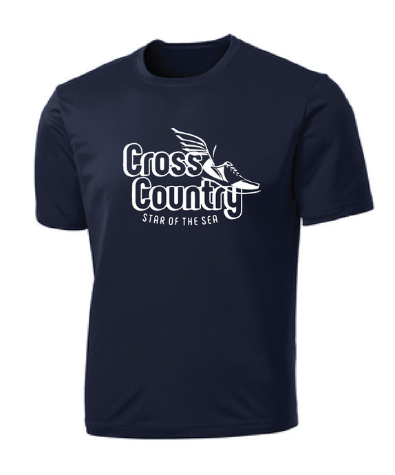 Performance Tee (Youth & Adult) / Navy / Star Of The Sea Cross County