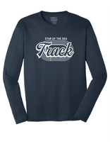 Long Sleeve Core Cotton Tee (Youth & Adult) / Navy / Star Of The Sea Track