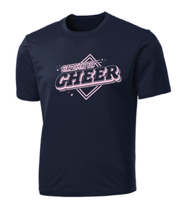 Performance Tee (Youth & Adult) / Navy / Star Of The Sea Cheer