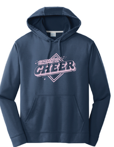 Performance Fleece Pullover Hooded Sweatshirt (Youth & Adult) / Navy / Star Of The Sea Cheer