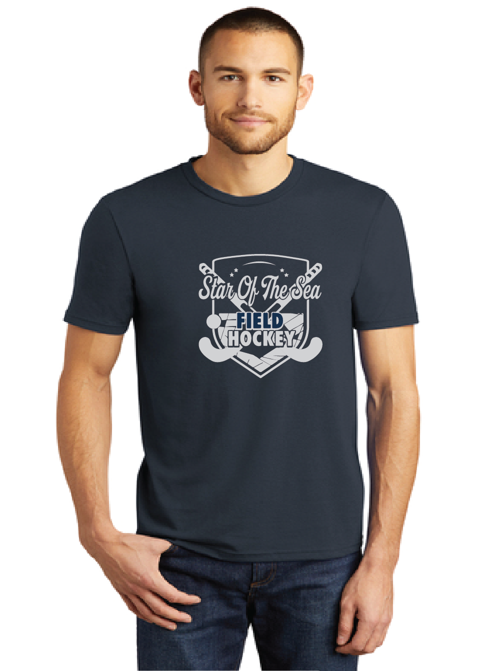 Perfect Tri Tee (Youth & Adult) / Navy / Star Of The Sea Field Hockey