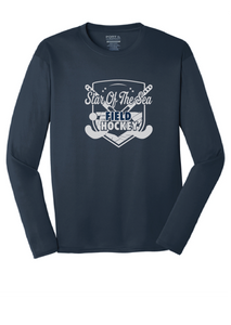 Long Sleeve Core Cotton Tee (Youth & Adult) / Navy / Star Of The Sea Field Hockey