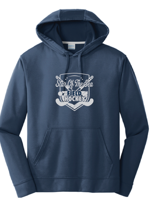 Performance Fleece Pullover Hooded Sweatshirt (Youth & Adult) / Navy / Star Of The Sea Field Hockey
