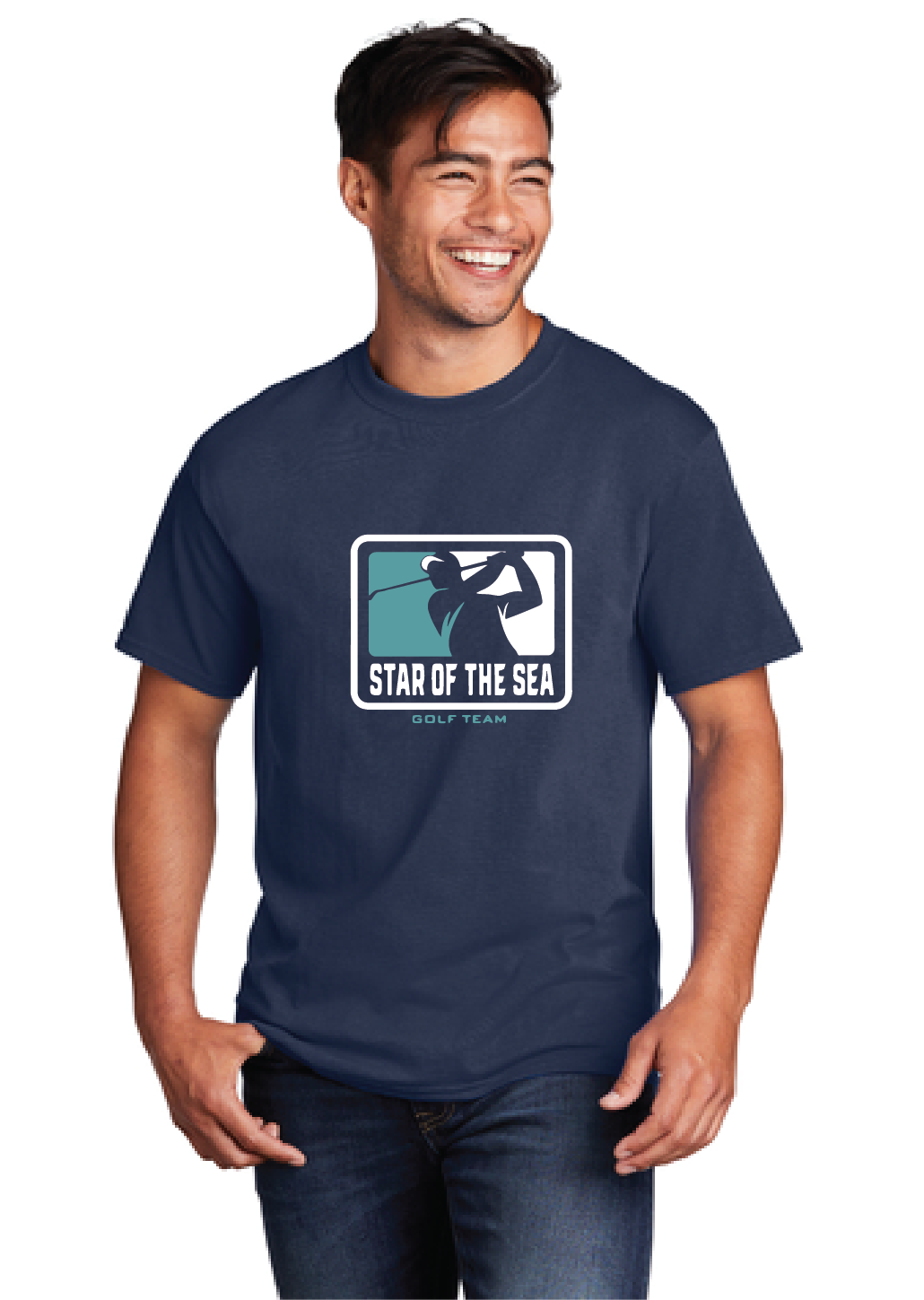 Core Cotton Tee (Youth & Adult) / Navy / Star Of The Sea Golf