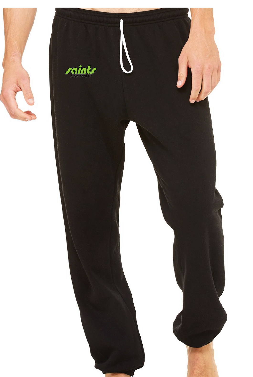 Sponge Fleece Long Scrunch Pants / Black / Saints Field Hockey