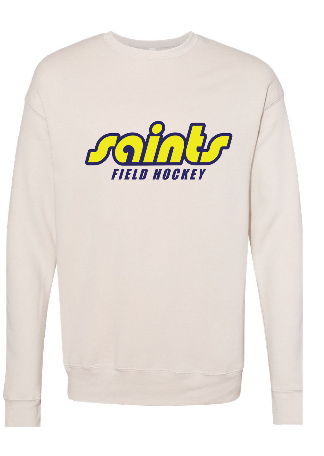 Sponge Fleece Drop Shoulder Crewneck Sweatshirt / Heather Dust / Saints Field Hockey