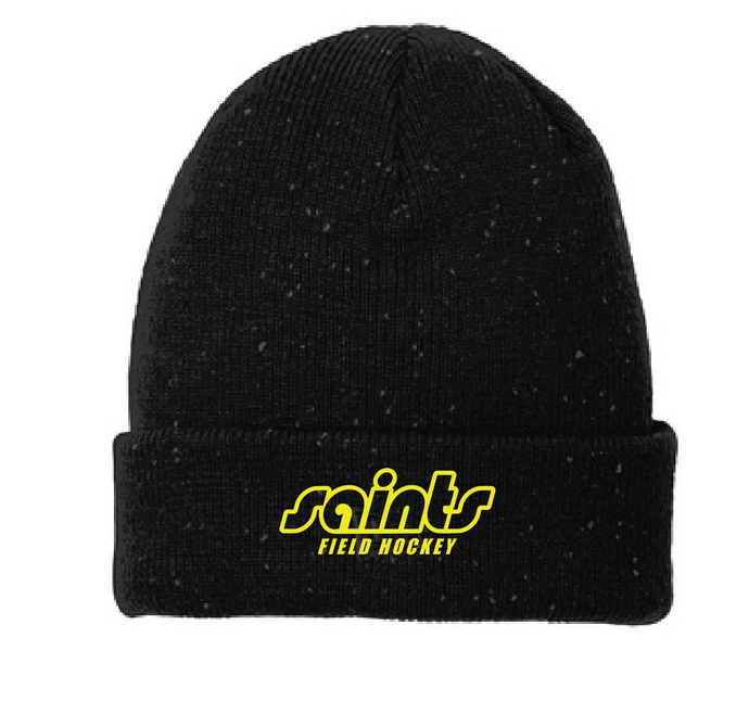 Speckled Beanie / Black / Saints Field Hockey